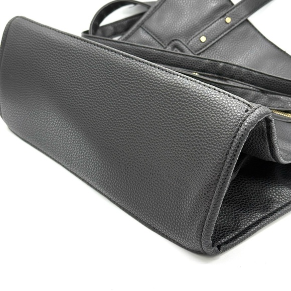 Alexis Bendel Black Faux Pebbled Leather Tote & Crossbody - Like New! - Picture 16 of 16